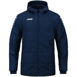 Coachjacke Team mit Kapuze / Polyester-Ribstop